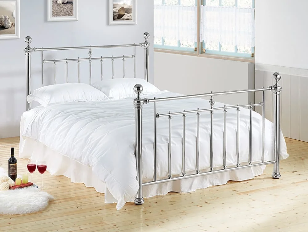 Time Living Time Living Alexander 4ft6 Double Chrome Metal Bed Frame