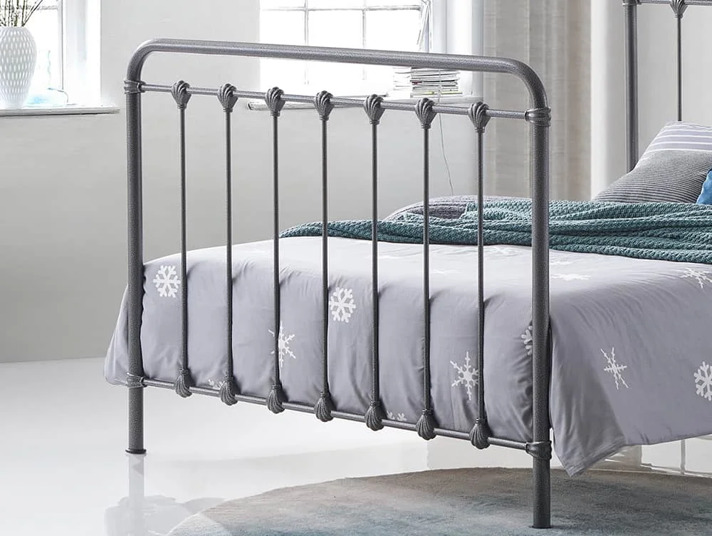 Time Living Time Living Havana 4ft Small Double Grey Metal Bed Frame