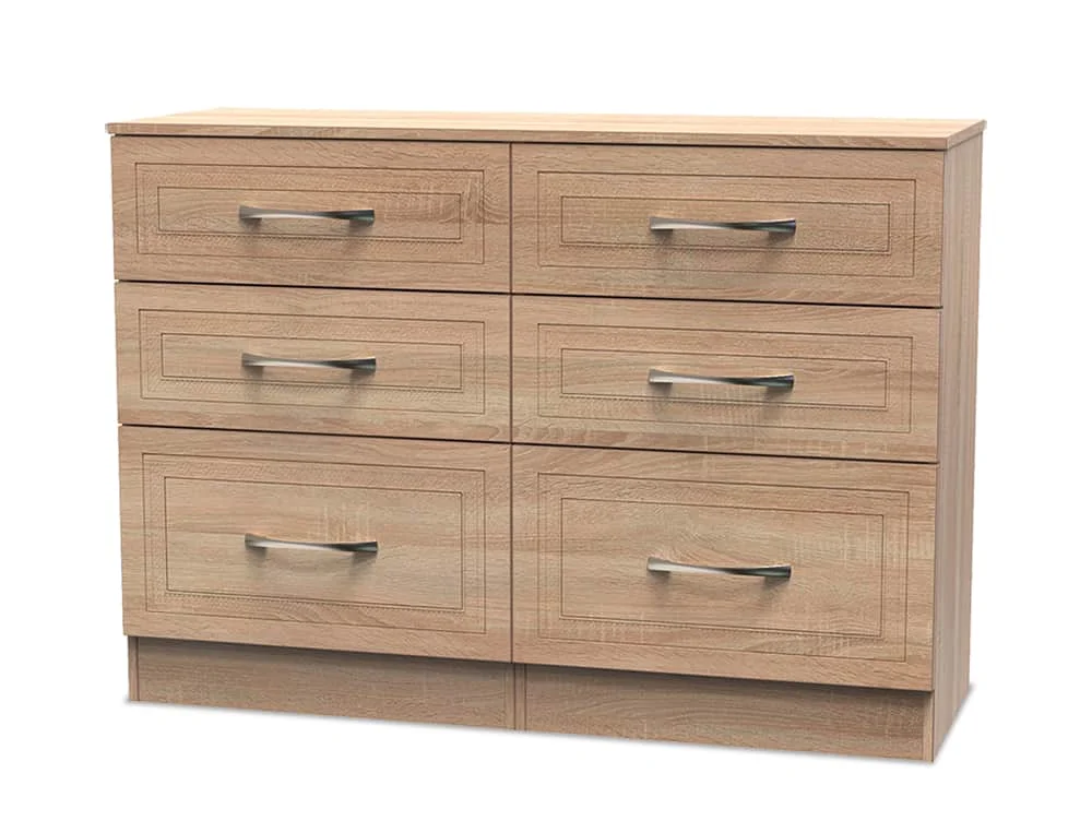 Welcome Welcome Dorset 6 Drawer Midi Chest of Drawers (Assembled)