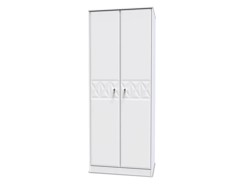 Welcome Welcome San Jose 2 Door Tall Double Hanging Wardrobe (Assembled)