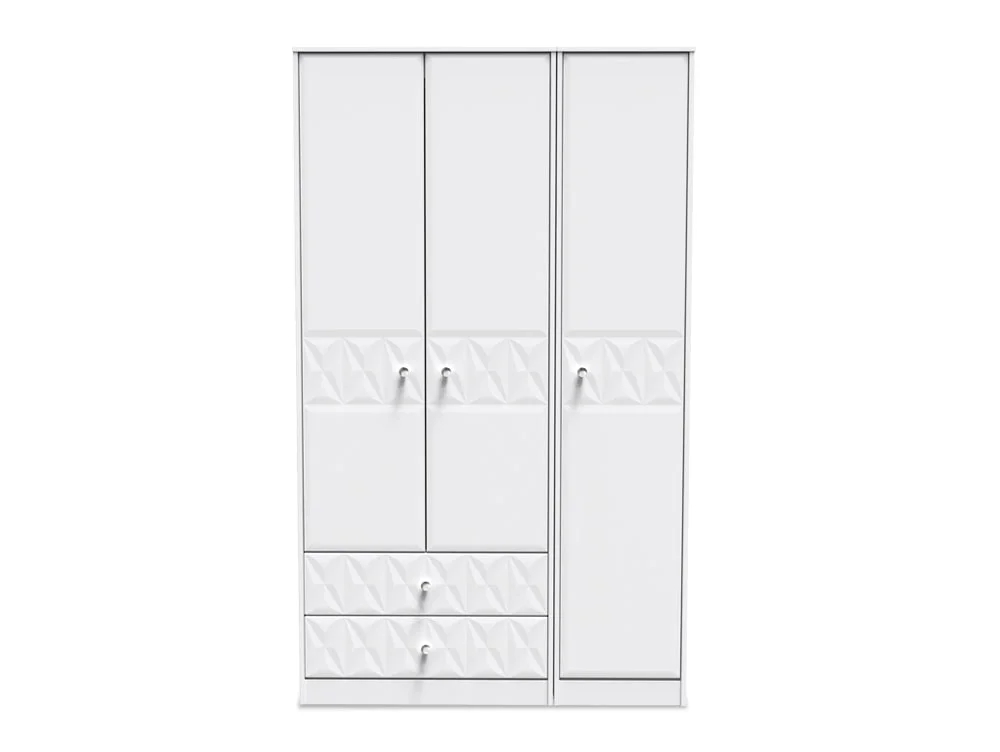 Welcome Welcome San Jose 3 Door 2 Drawer Tall Triple Wardrobe (Assembled)
