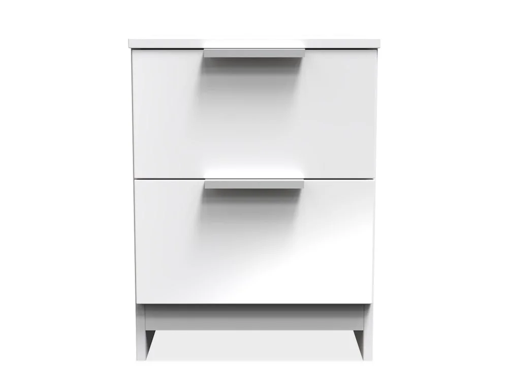 Welcome Welcome Plymouth 2 Drawer Small Bedside Table (Assembled)