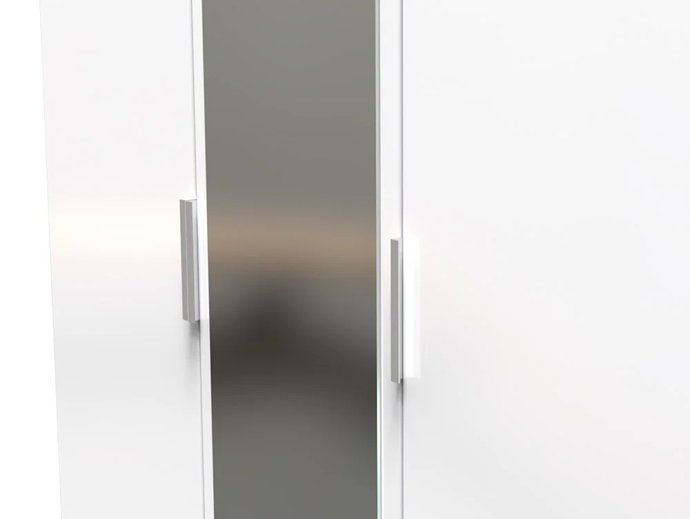 Welcome Welcome Plymouth 3 Door Mirrored Triple Wardrobe (Assembled)