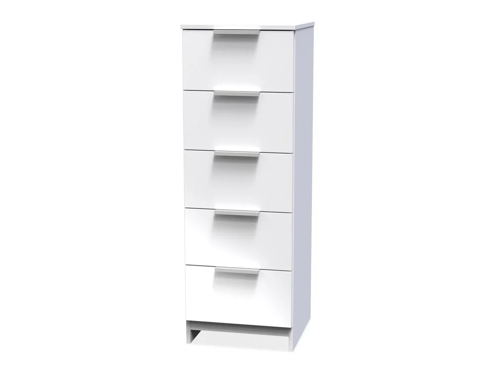 Welcome Welcome Plymouth 5 Drawer Tall Narrow Chest of Drawers (Assembled)