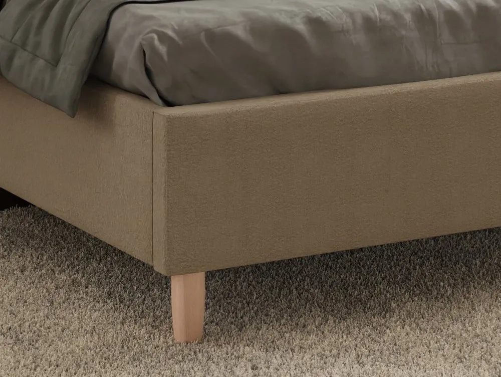 GFW GFW Florence 4ft6 Double Mushroom Boucle Fabric Ottoman Bed Frame