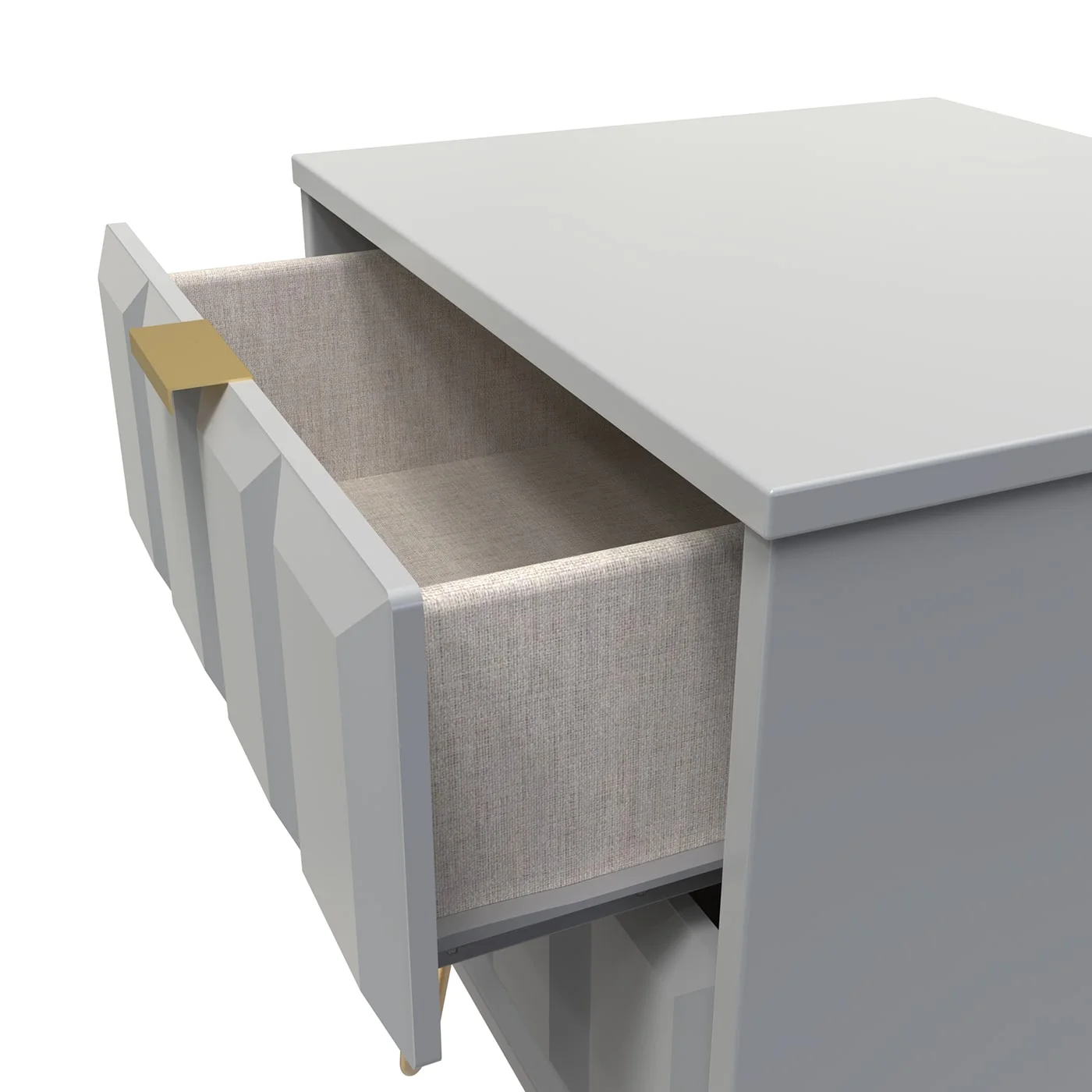 Welcome Welcome Cube 2 Drawer Bedside Table (Assembled)