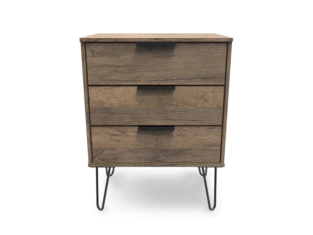 Welcome Welcome Hong Kong 3 Drawer Midi Chest of Drawers (Assembled)