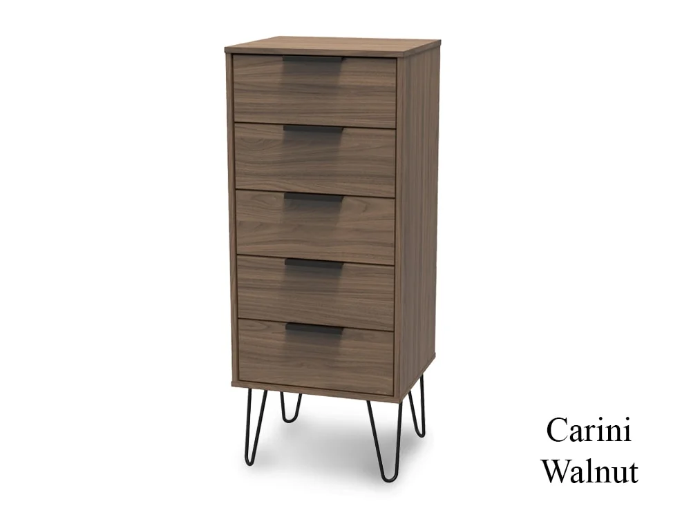Welcome Welcome Hong Kong 5 Drawer Tall Narrow Chest of Drawers (Assembled)