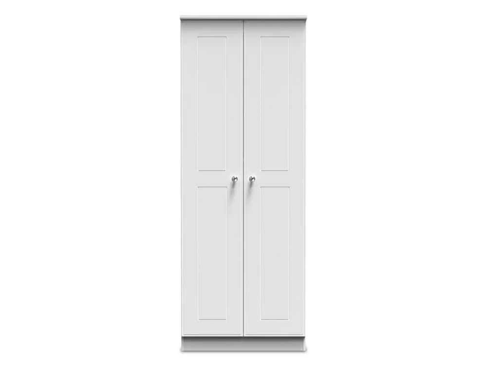 Welcome Welcome Victoria 2 Door Tall Double Hanging Wardrobe (Assembled)