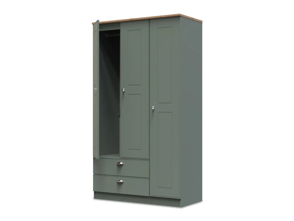 Welcome Welcome Victoria 3 Door 2 Drawer Tall Triple Wardrobe (Assembled)