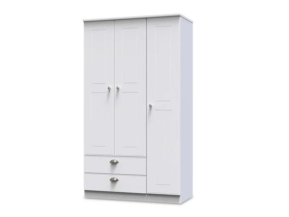 Welcome Welcome Victoria 3 Door 2 Drawer Triple Wardrobe (Assembled)
