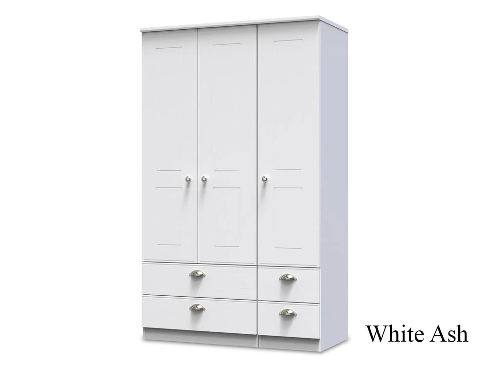 Welcome Welcome Victoria 3 Door 4 Drawer Triple Wardrobe (Assembled)