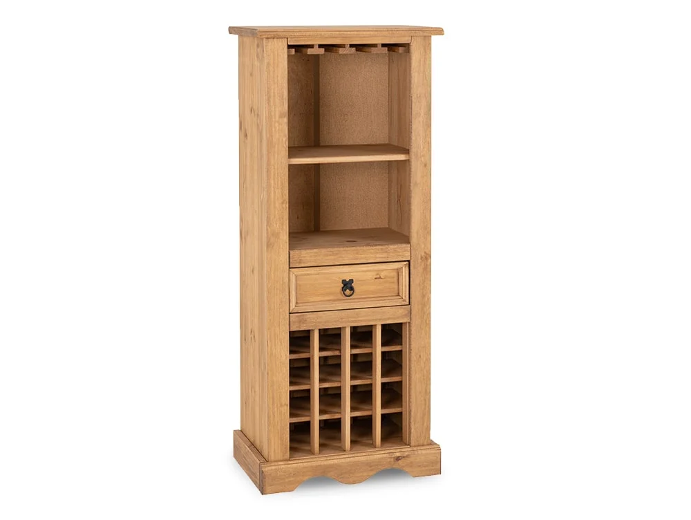 Seconique Seconique Corona Pine 1 Drawer Wine Cabinet
