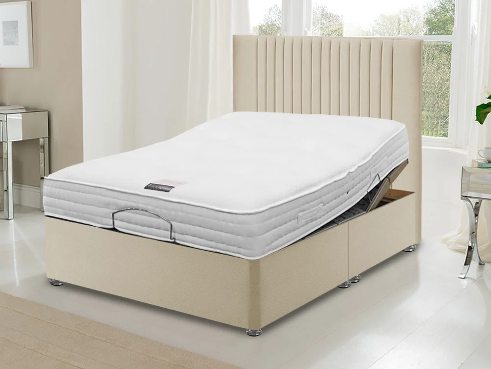 ASC ASC Contour Natural Bliss Pocket 1000 Electric Adjustable 4ft Small Double Bed