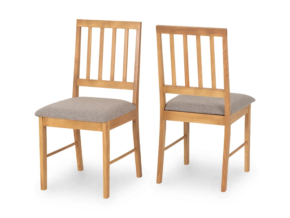 Seconique Seconique Austin Oak Set of 2 Dining Chairs