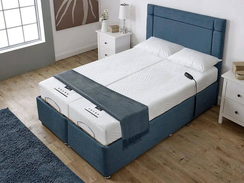 Flexisleep Flexisleep Gel Ortho Electric Adjustable 5ft King Size Bed (2 x 2ft6)