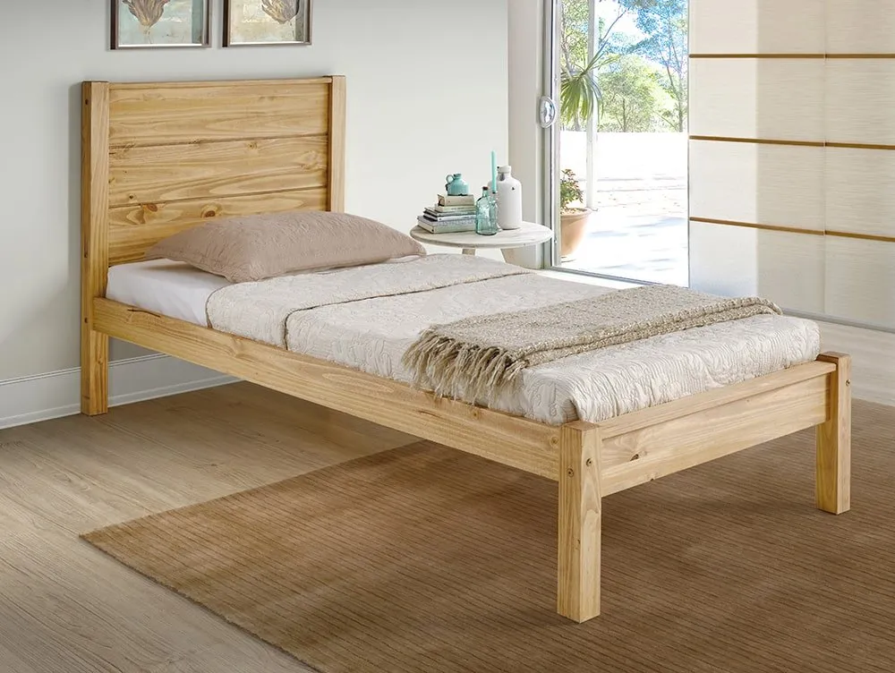 Seconique Seconique Barton 3ft Single Waxed Pine Wooden Bed Frame