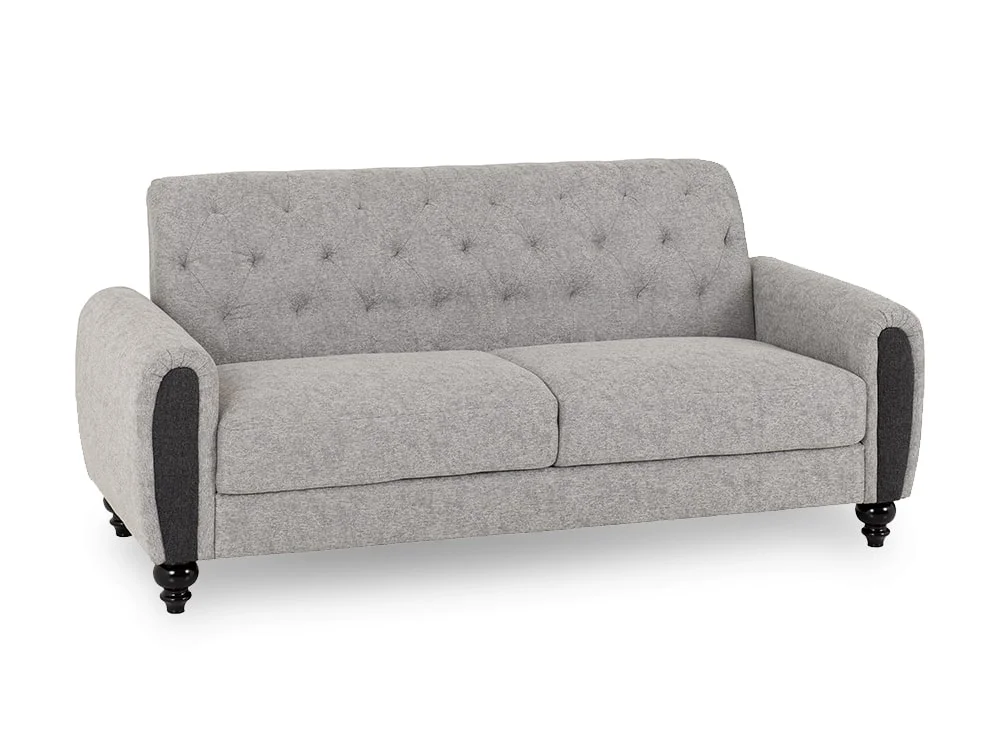 Seconique Seconique Chester Grey Fabric 3 Seater + 2 Seater Sofa Set