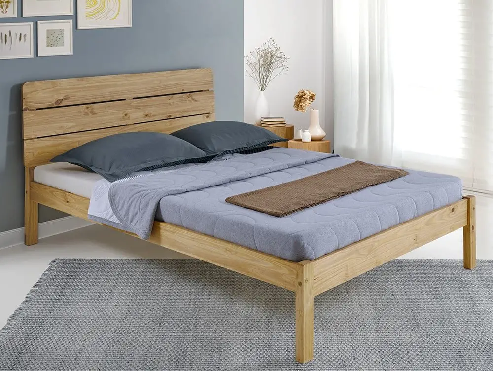 Seconique Seconique Ronan 4ft6 Double Waxed Pine Wooden Bed Frame