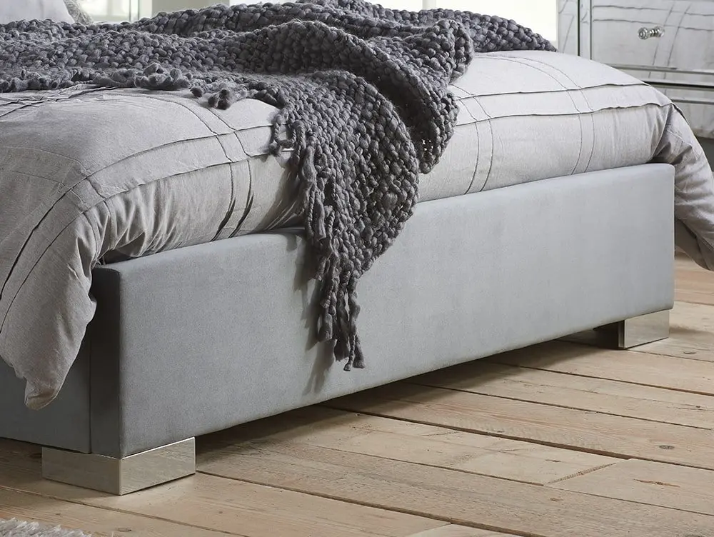 Birlea Furniture & Beds Birlea Chelsea 5ft King Size Grey Fabric Bed Frame