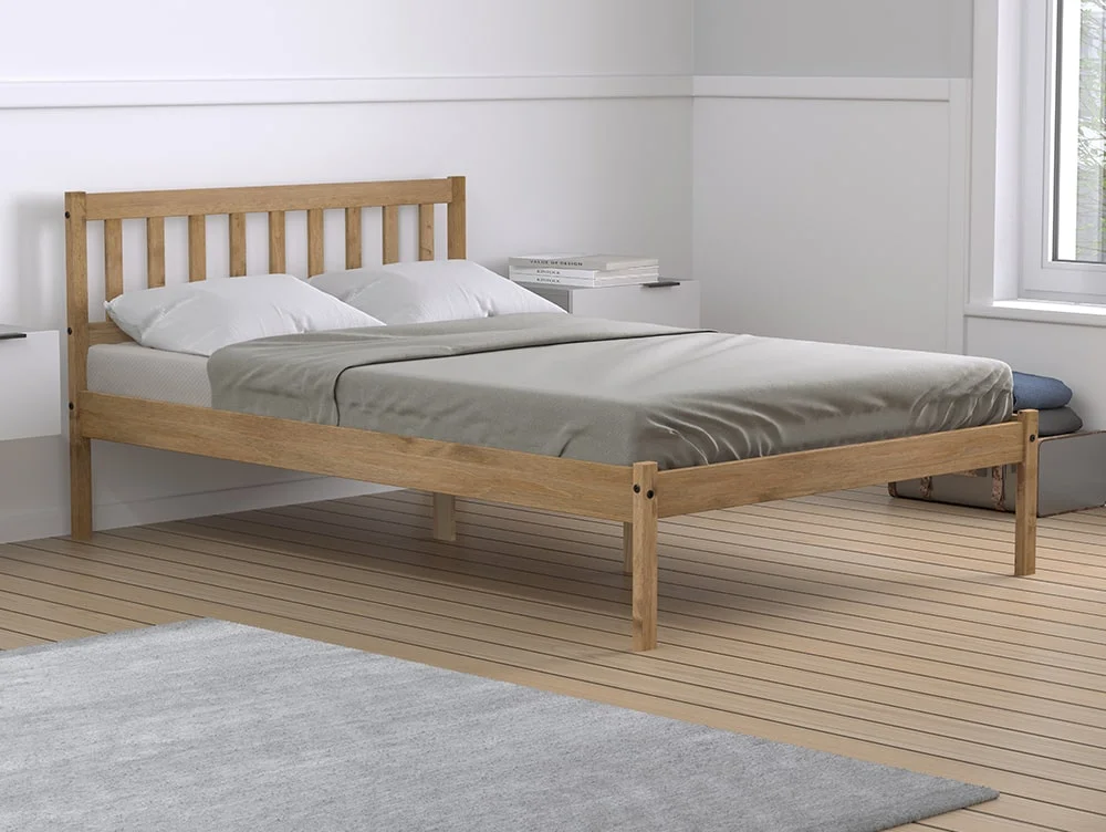 Birlea Furniture & Beds Birlea Lisbon 4ft6 Double Pine Wooden Bed Frame