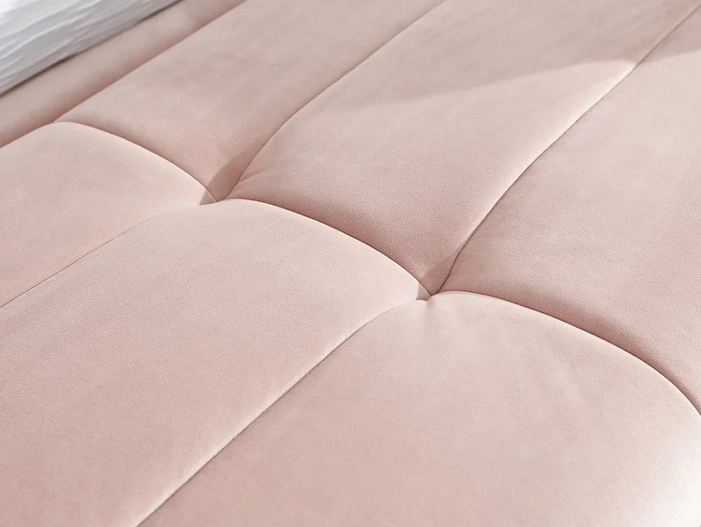 GFW GFW Pettine Double Pink Fabric 3 Piece Bedroom Furniture Set
