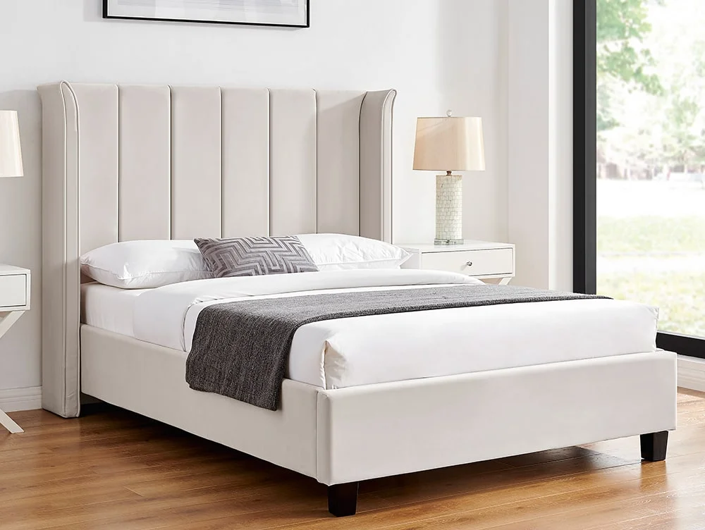 Limelight  Limelight Polaris 5ft King Size Natural Fabric Bed Frame