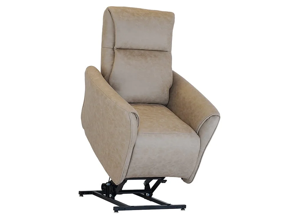 PICK4U PICK4U Richmond Dual Motor Taupe Faux Leather Riser Recliner Chair
