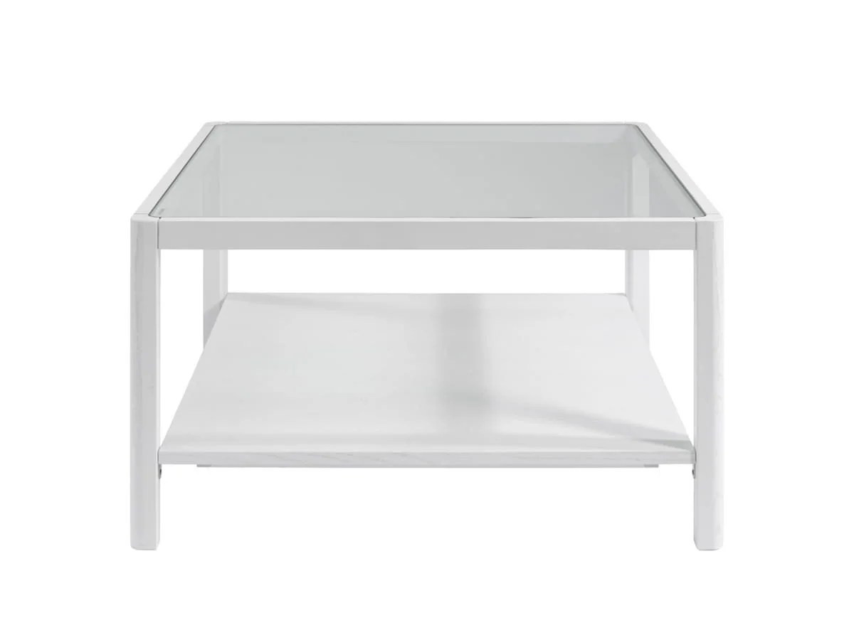 LPD LPD Ray White Glass Coffee Table