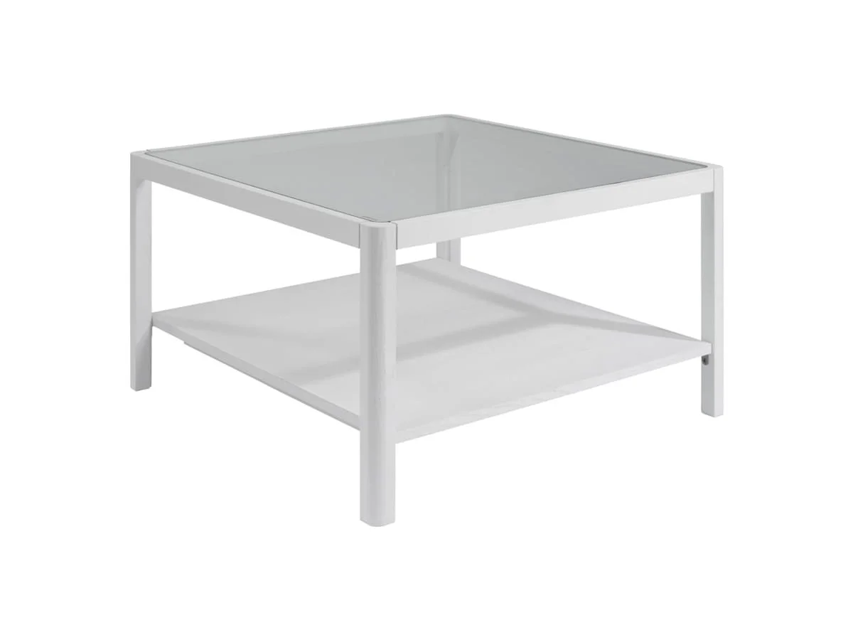 LPD LPD Ray White Glass Coffee Table