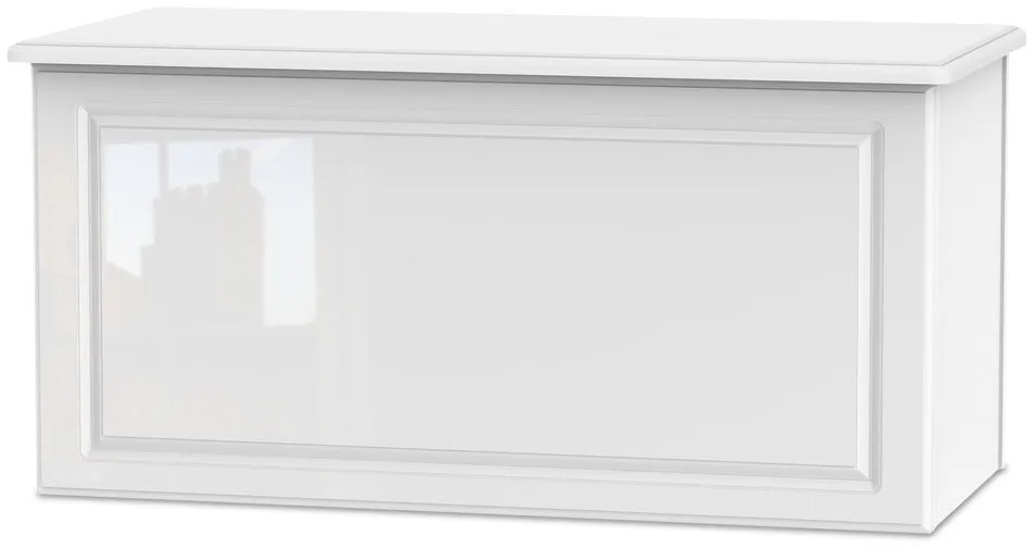 Welcome Welcome Balmoral White High Gloss Blanket Box (Assembled)