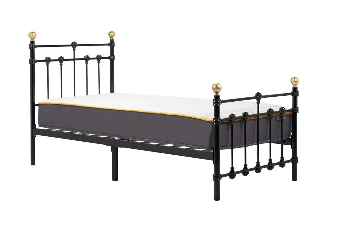Birlea Furniture & Beds Birlea Atlas 3ft Single Black Metal Bed Frame