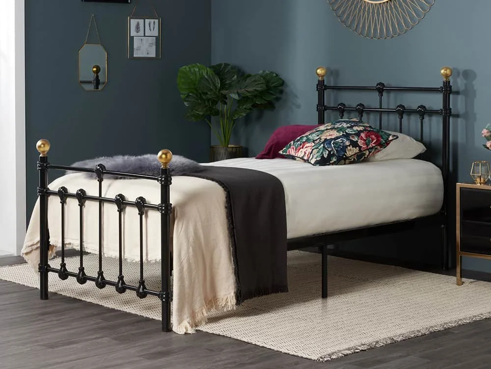 Birlea Furniture & Beds Birlea Atlas 3ft Single Black Metal Bed Frame