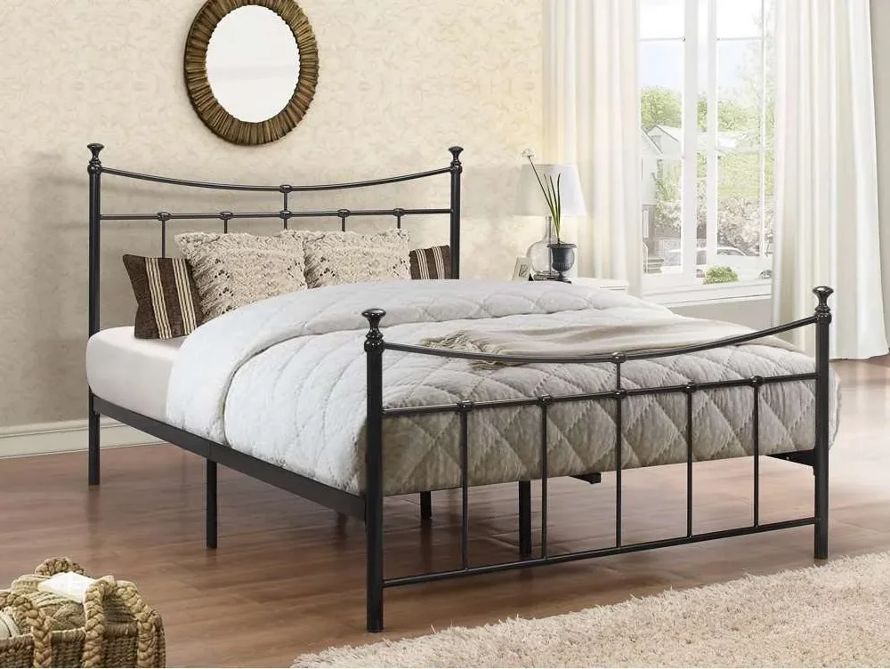 Birlea Furniture & Beds Birlea Emily 4ft6 Double Black Metal Bed Frame