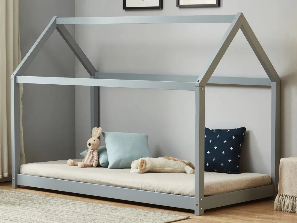 Birlea Furniture & Beds Birlea House Bed 3ft Single Grey Wooden Bed Frame