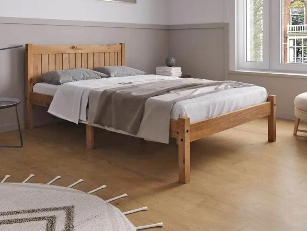 Birlea Furniture & Beds Birlea Rio 4ft Small Double Pine Wooden Bed Frame