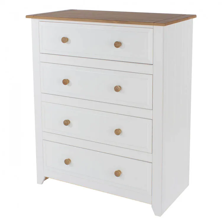 Core Products Core Capri White 4 Drawer Chest of Drawers