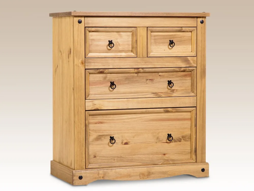 Core Products Core Corona 2+2 Pine Wooden Chest of Drawers