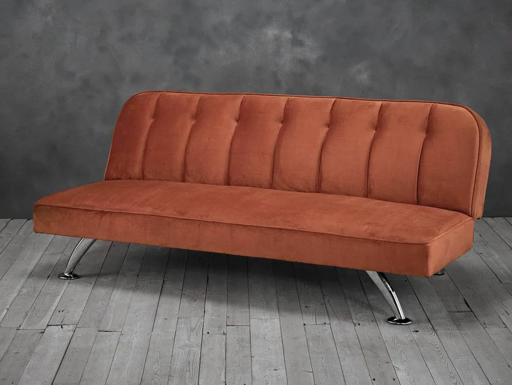 LPD LPD Brighton Orange Fabric Sofa Bed