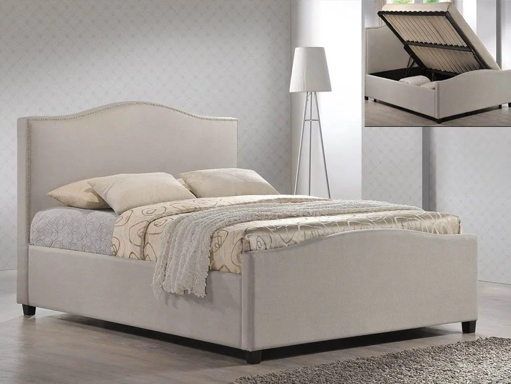 Time Living Time Living Brunswick 4ft6 Double Sand Fabric Ottoman Bed Frame