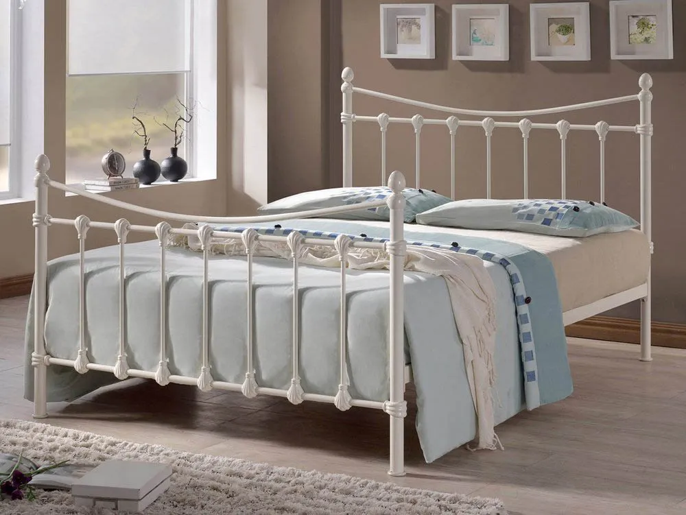 Time Living Time Living Florida 4ft Small Double Ivory Metal Bed Frame