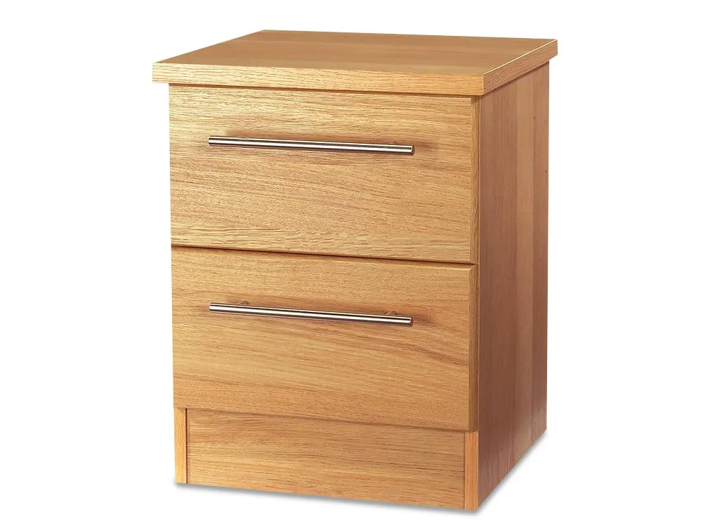 Welcome Welcome Sherwood 2 Drawer Small Bedside Table (Assembled)