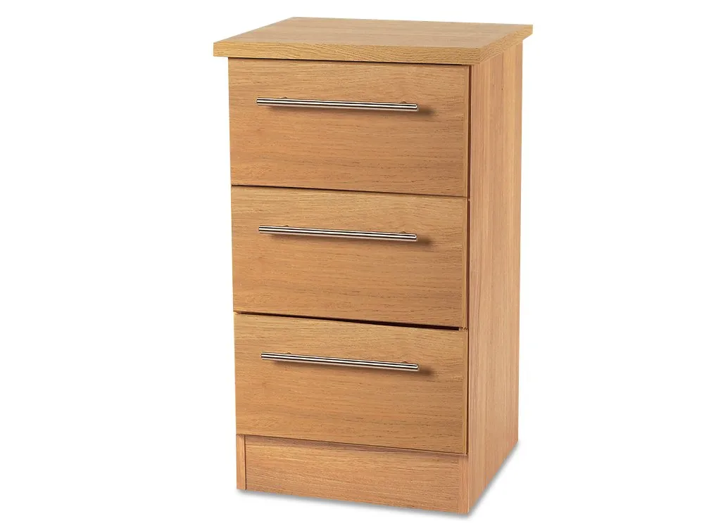 Welcome Welcome Sherwood 3 Drawer Bedside Table (Assembled)