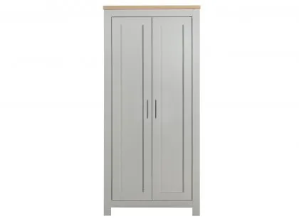 Birlea Highgate Grey and Oak Effect 2 Door Wardrobe