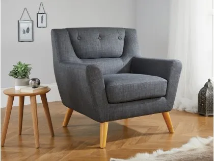 Birlea Lambeth Grey Fabric Chair