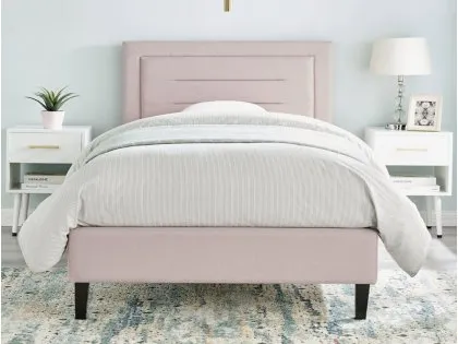 Limelight Picasso 4ft6 Double Pink Fabric Bed Frame