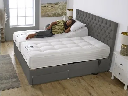 Flexisleep Eco Natural Pocket 1500 Electric Adjustable 5ft King Size Bed (2 x 2ft6)
