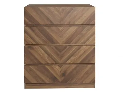 GFW Catania Royal Walnut 4 Drawer Chest of Drawers
