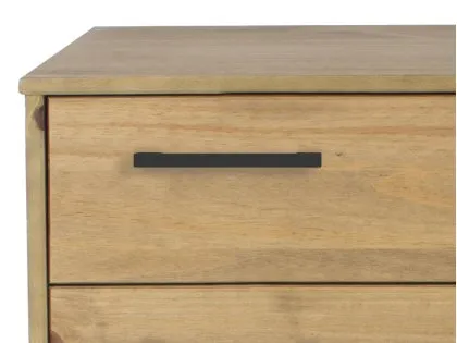 Core Texas Waxed Pine 4 Drawer Wooden Chest of Drawers