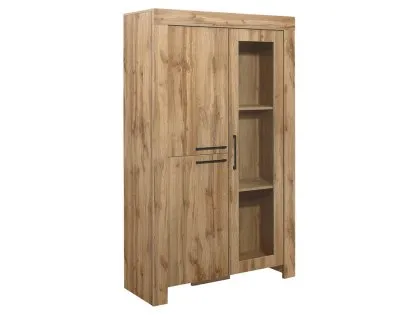 Birlea Compton Oak 2 Door Display Cabinet
